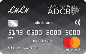 ADCB LuLu Credit Card card, as shown by Abu Dhabi Commercial Bank
