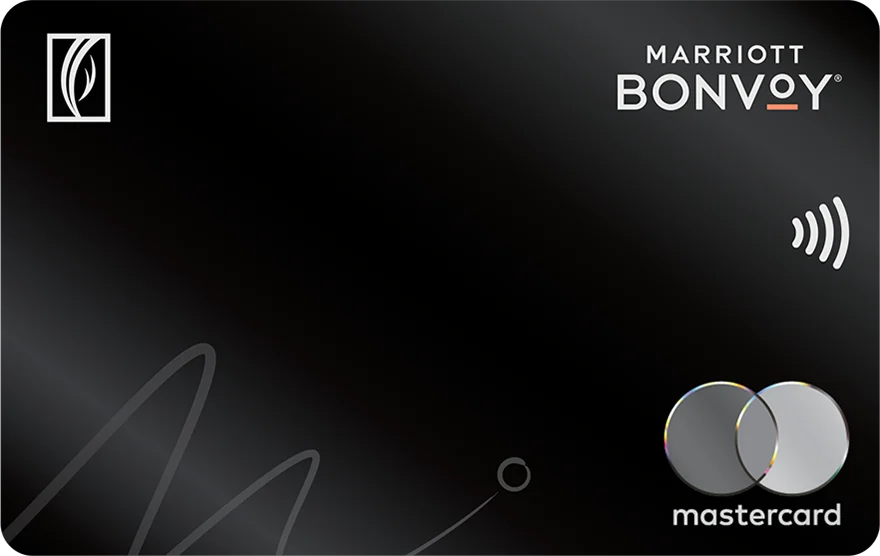 Emirates NBD Marriott Bonvoy World Elite Mastercard card, as shown by Emirates NBD