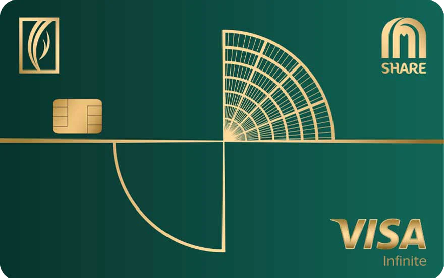 Emirates NBD SHARE Visa Infinite card, as shown by Emirates NBD