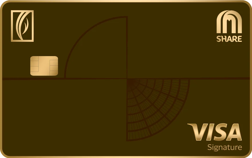 Emirates NBD SHARE Visa Signature card, as shown by Emirates NBD