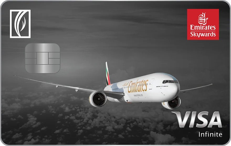 Emirates NBD Skywards Infinite card, as shown by Emirates NBD