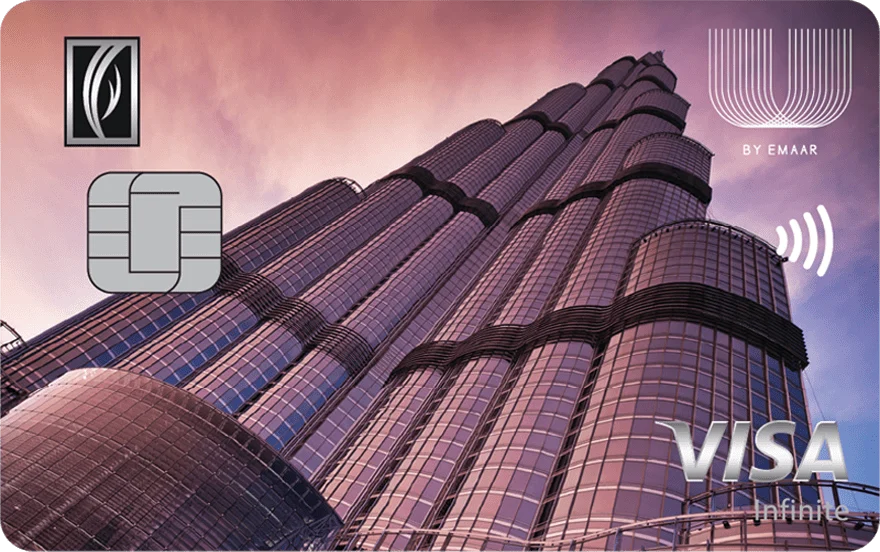 Emirates NBD U by Emaar Infinite card, as shown by Emirates NBD