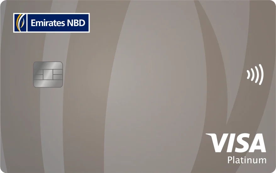 Emirates NBD Visa Platinum card, as shown by Emirates NBD