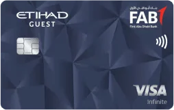 FAB Etihad Guest Infinite card, as shown by First Abu Dhabi Bank