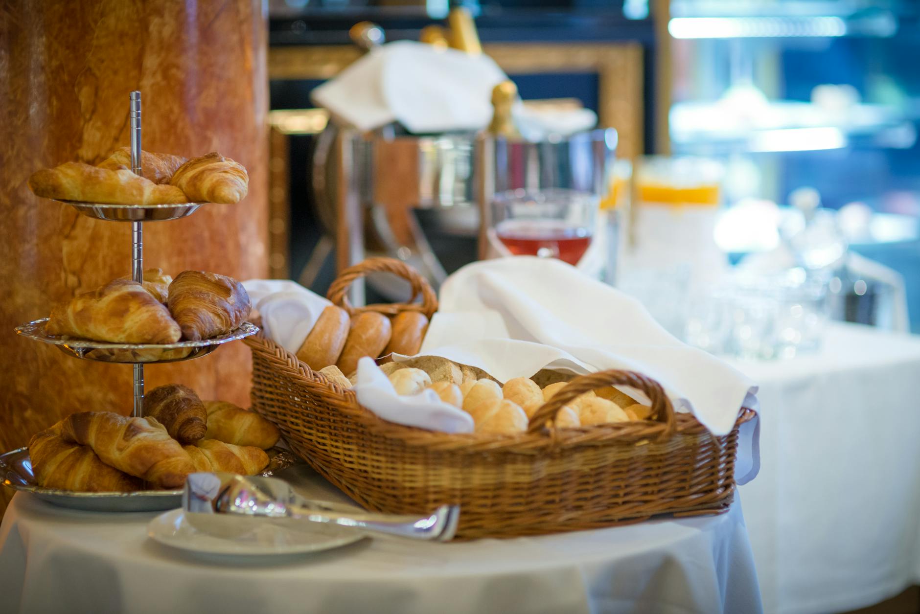 Friday brunch buffet spread at a Dubai hotel