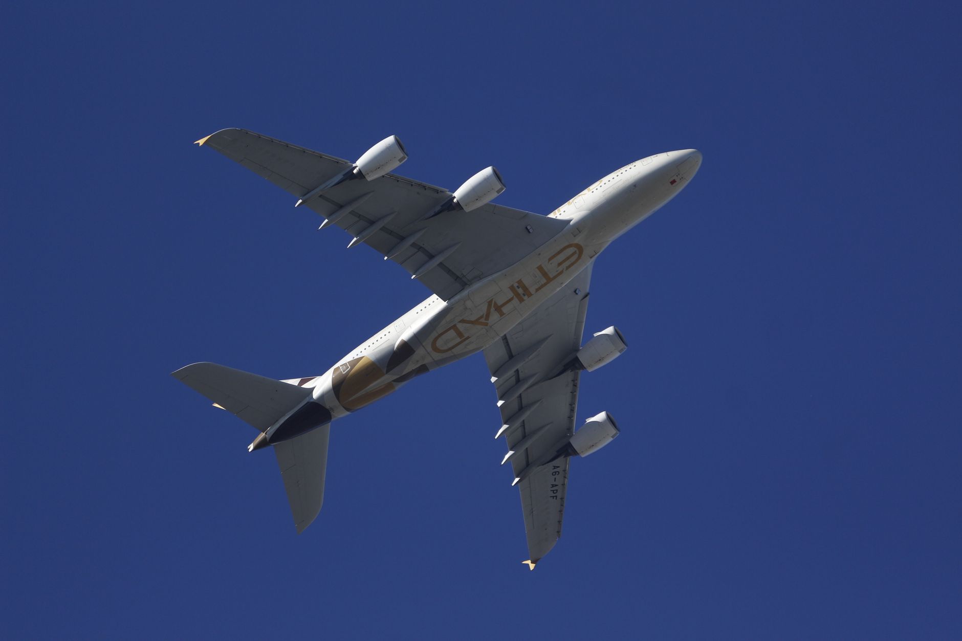 Etihad Airways aircraft on the ground